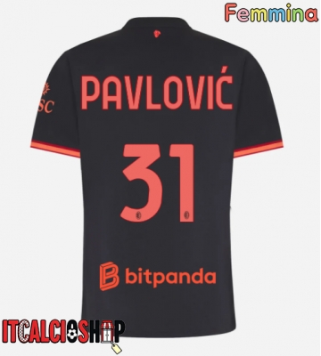 AC Milan Strahinja Pavlovic #31 Terza Maglia Femmina 2026-27 Manica Corta